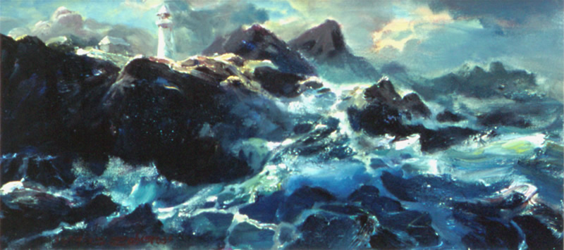 Cape Otway, oil on canvas, seascape