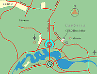 Interactive map of CSIRO facilities Canberra